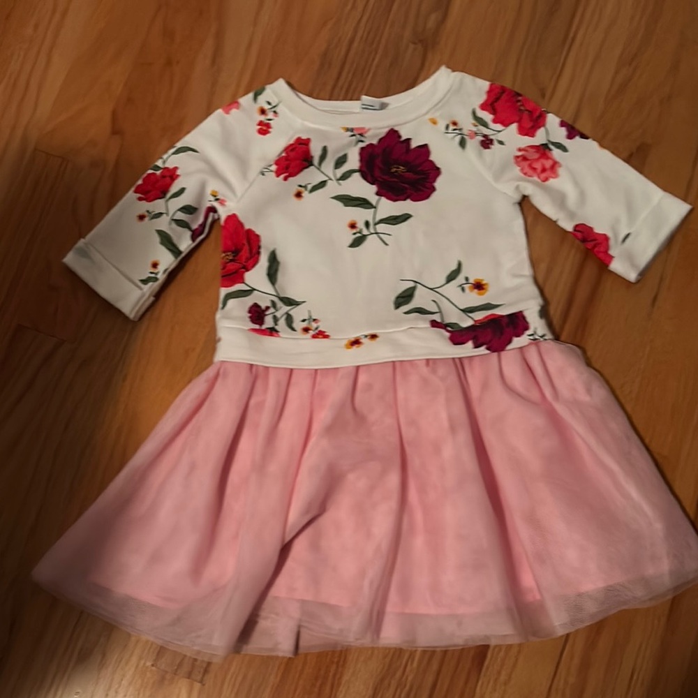 Floral Pink Kids Dress